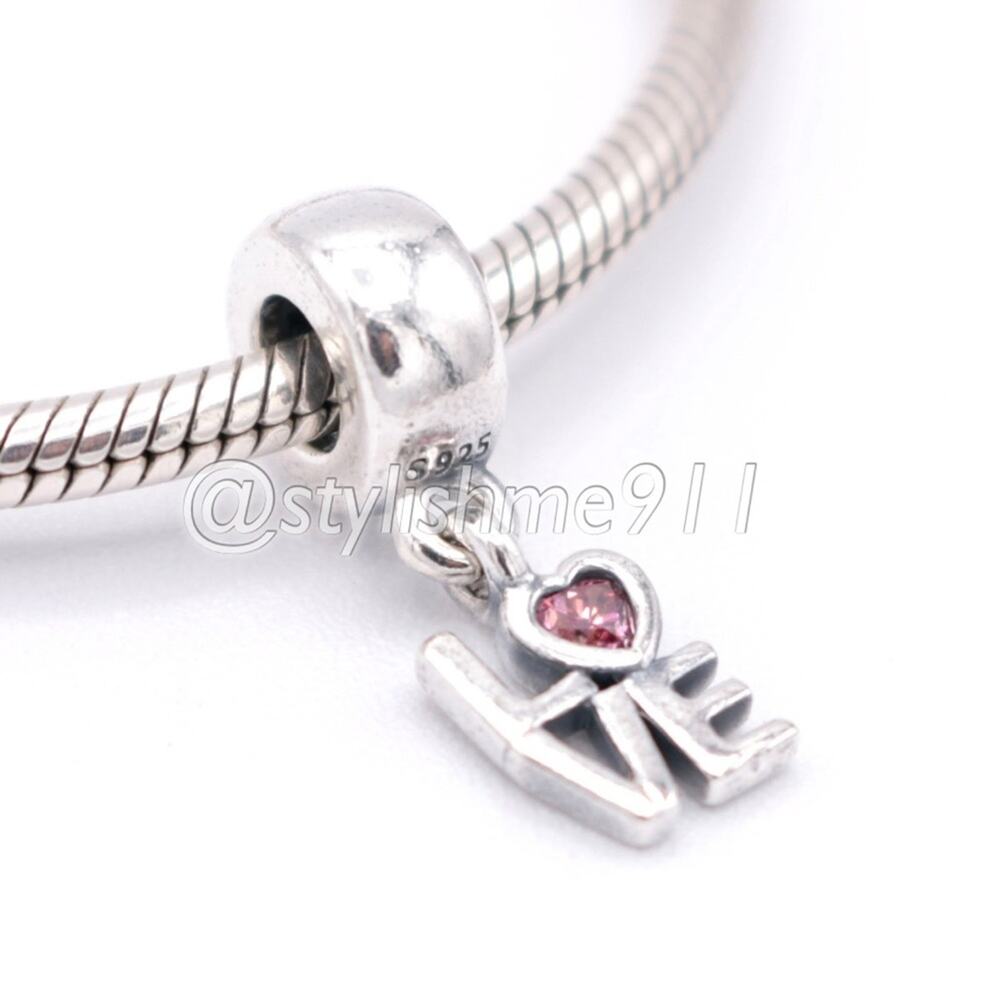 Authentic PANDORA LOVE Dangle - 791253CZS - Picture 3 of 11